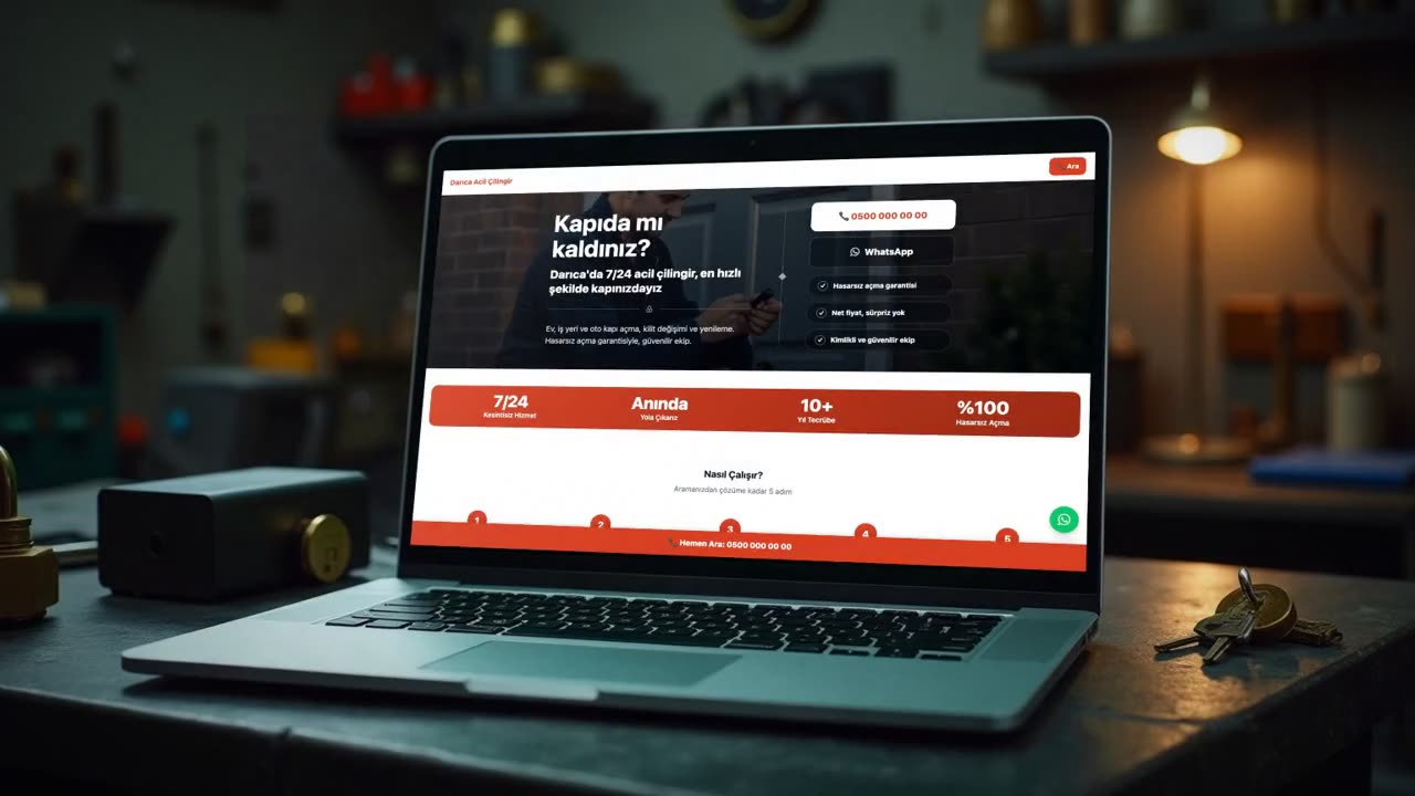 Çilingir locksmith concept site